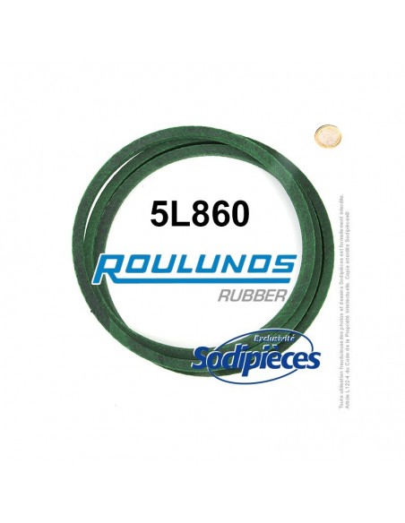 Courroie tondeuse 5L860 Roulunds Continental 15,8 x 9,5 x 2184 mm