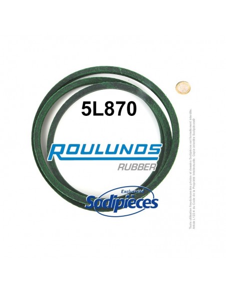 Courroie tondeuse 5L870 Roulunds Continental 15,8 x 9,5 x 2210 mm