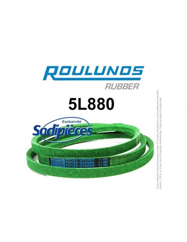 Courroie tondeuse 5L880 Roulunds Continental 15,8 x 9,5 x 2235 mm