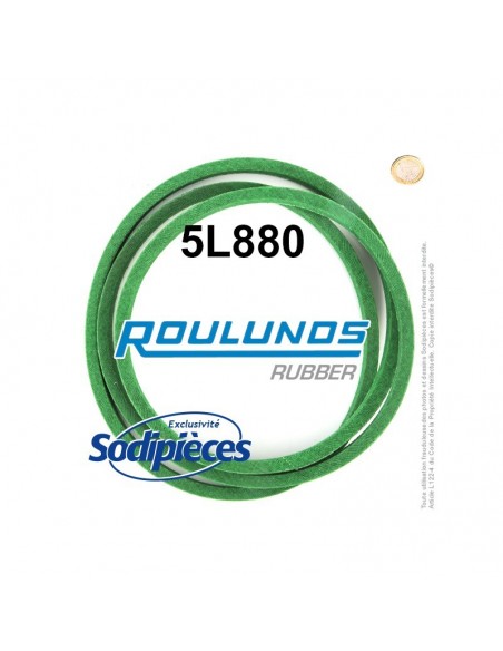 Courroie tondeuse 5L880 Roulunds Continental 15,8 x 9,5 x 2235 mm