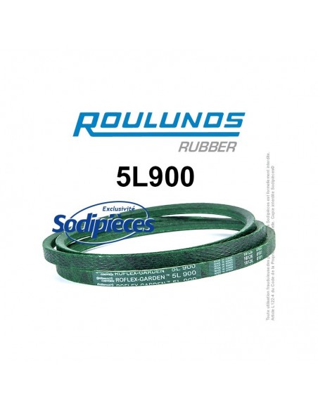 Courroie tondeuse 5L900 Roulunds Continental 15,8 x 9,5 x 2286 mm