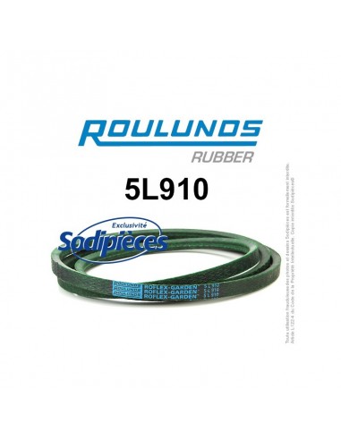 Courroie tondeuse 5L910 Roulunds Continental 15,8 x 9,5 x 2311 mm