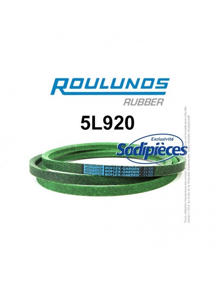 Courroie tondeuse 5L920 Roulunds Continental 15,8 x 9,5 x 2337 mm