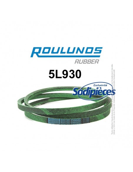 Courroie tondeuse 5L930 Roulunds Continental 15,8 x 9,5 x 2362 mm