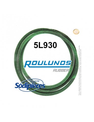 Courroie tondeuse 5L930 Roulunds Continental 15,8 x 9,5 x 2362 mm