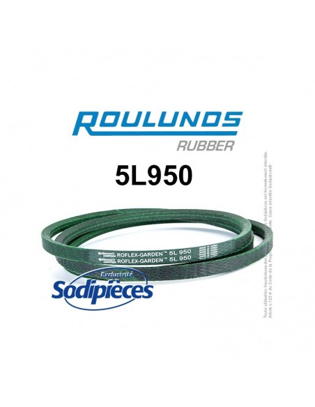 Courroie tondeuse 5L950 Roulunds Continental 15,8 x 9,5 x 2413 mm