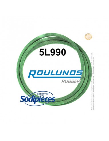 Courroie tondeuse 5L980 Roulunds Continental 15,8 x 9,5 x 2489 mm