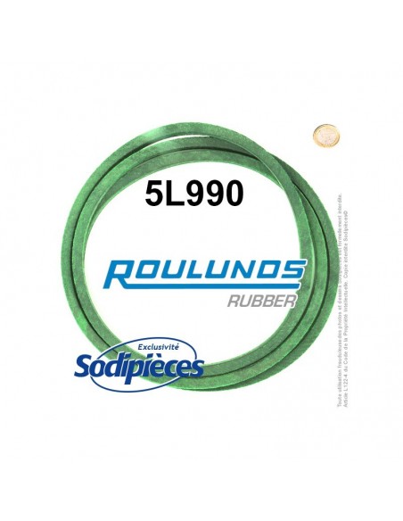 Courroie tondeuse 5L980 Roulunds Continental 15,8 x 9,5 x 2489 mm