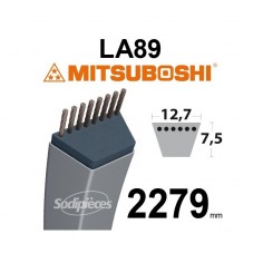 Courroie tondeuse LA89 Mitsuboshi. 12,7 mm x 2279 mm.