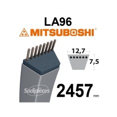Courroie tondeuse LA96 Mitsuboshi. 12,7 mm x 2457 mm.
