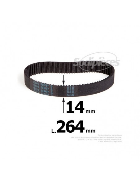 Courroie pour électro portatif 264x14