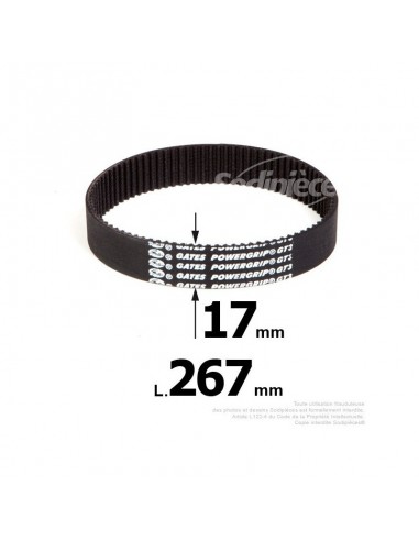 Courroie pour électro portatif 267x17