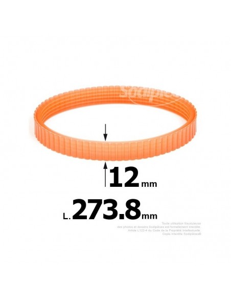 Courroie pour électro portatif 273,8x12