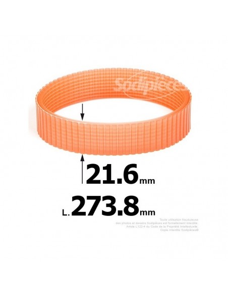 Courroie pour électro portatif 273,8x21,6