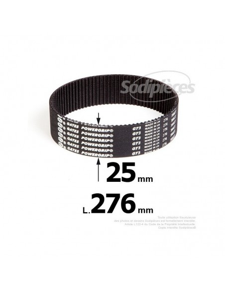 Courroie pour électro portatif 276x25