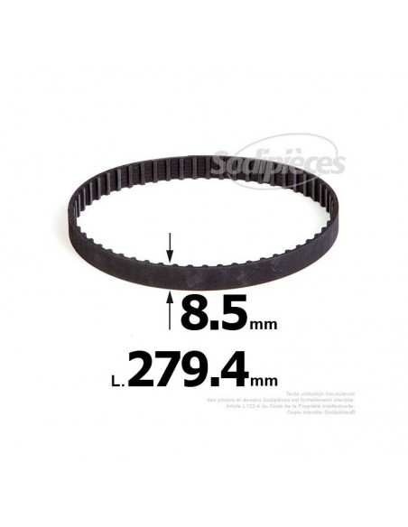 Courroie pour électro portatif 279,4x8,5