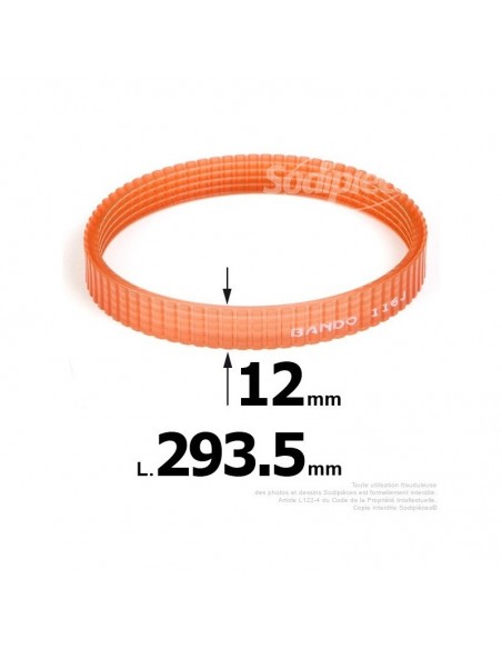 Courroie pour électro portatif 293,5x12
