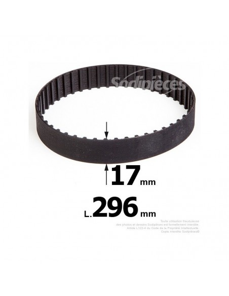 Courroie pour électro portatif 296x17