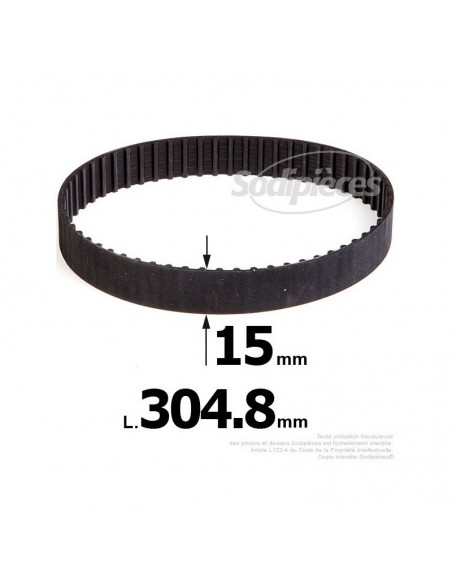 Courroie pour électro portatif 304,8x15