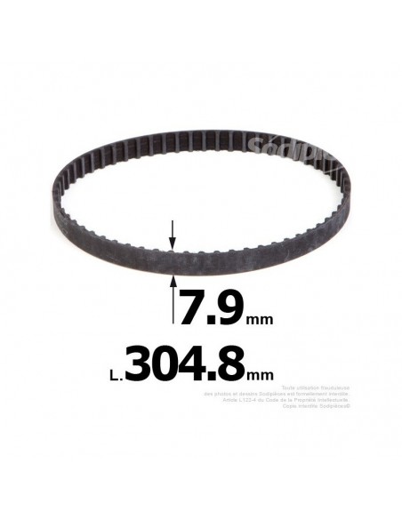 Courroie pour électro portatif 304,8x7,9