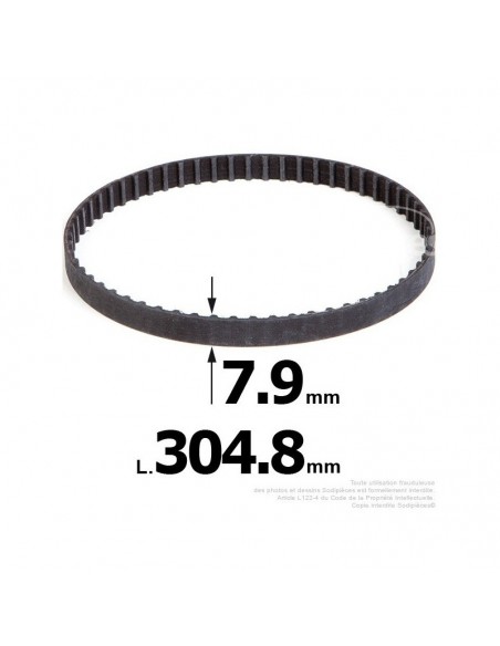 Courroie pour électro portatif 304,8x7,9