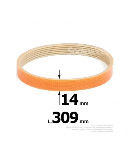 Courroie pour électro portatif 309x14