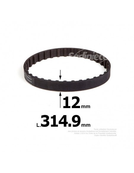 Courroie pour électro portatif 314,9x12