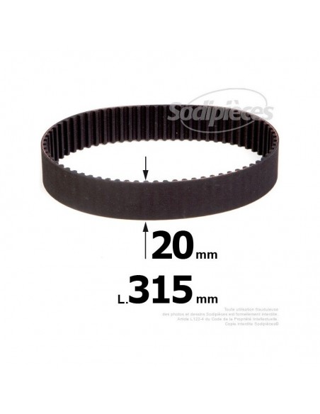 Courroie pour électro portatif 315x20