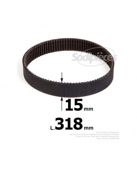 Courroie pour électro portatif 318x15