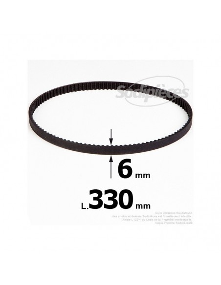 Courroie pour électro portatif 330x6