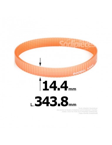Courroie pour électro portatif 343,8x14,4