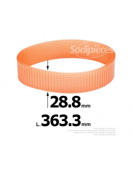Courroie pour électro portatif 363,3x28,8
