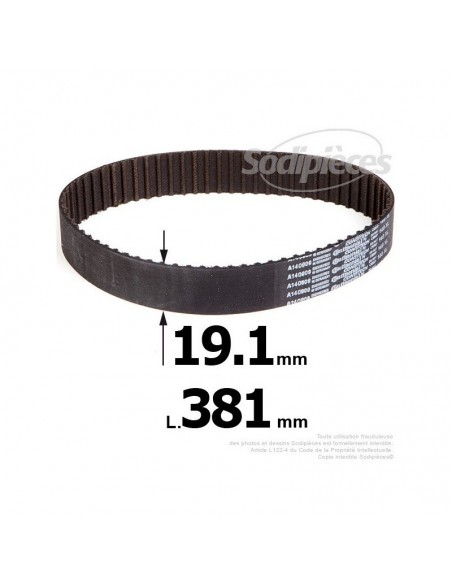 Courroie pour électro portatif 381x19,1