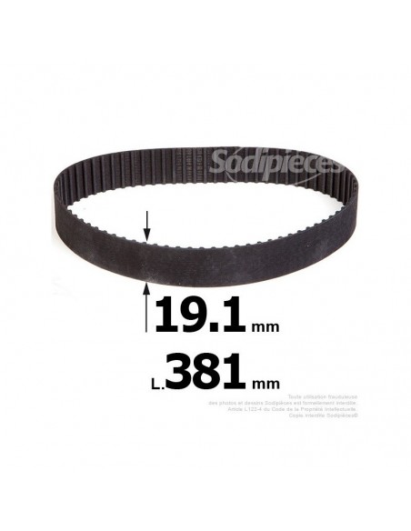 Courroie pour électro portatif 381x19,1