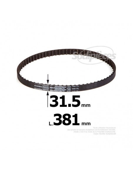 Courroie pour électro portatif 381x31,5