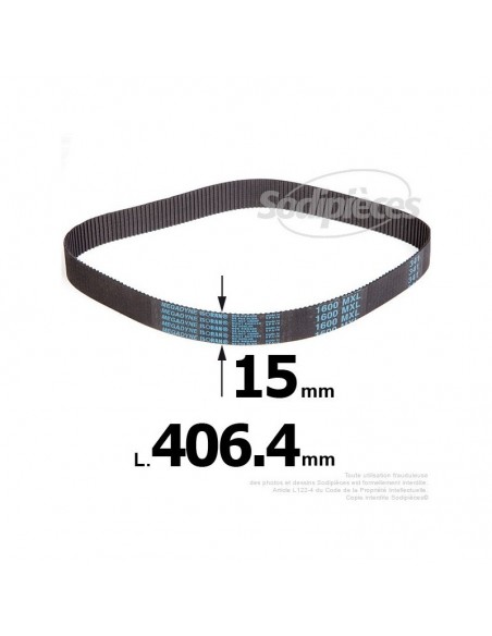 Courroie pour électro portatif 406,4x15