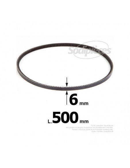 Courroie pour électro portatif 500x6