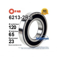 Roulement à billes 6213-2RS FAG. Double étanchéité