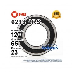 Roulement à billes 6213-2RS FAG. Double étanchéité 2