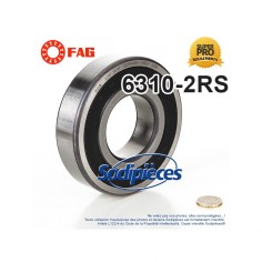 Roulement à billes 6310-2RS FAG. Double étanchéité 2