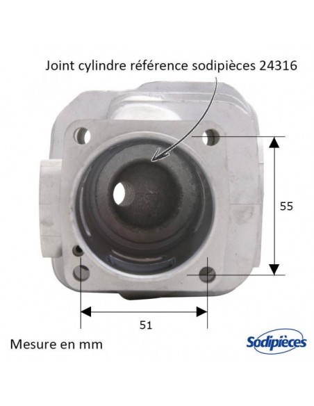 Cylindre-piston-tronconneuse-Husqvarna-181281288-O-54-mm-71002