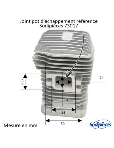 Cylindre-piston-tronconneuse-Stihl-025MS250-O-425-mm-71056
