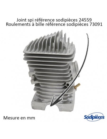 Cylindre-piston-tronconneuse-Stihl-021MS210023MS230-O-40-mm-71060