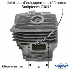 Cylindre-piston-tronconneuse-Stihl-046-MS460-O-52mm-71030 2