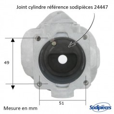 Cylindre-piston-tronconneuse-Stihl-050-051-TS510-O-52mm-71035 2