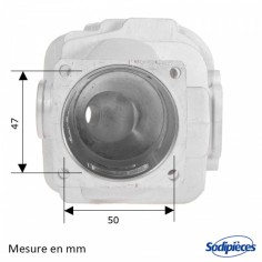 Cylindre-piston-tronconneuse-Stihl-MS-381-O-52mm-71043 2