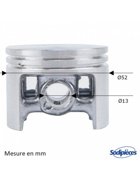 Cylindre-piston-tronconneuse-Stihl-MS-381-O-52mm-71043