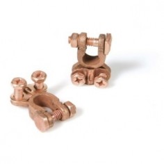 Jeu de deux cosses pour bornes de batterie Ø 18 mm