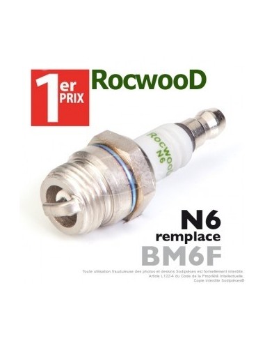 Bougie type BM6F. 1er Prix Rocwood. N6