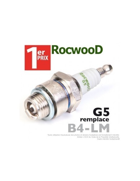 Bougie type B4LM. 1er Prix Rocwood. G5